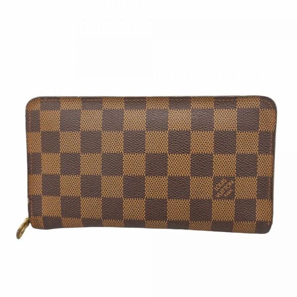 Louis Vuitton Long Wallet Damier Porte Monezip N61728...